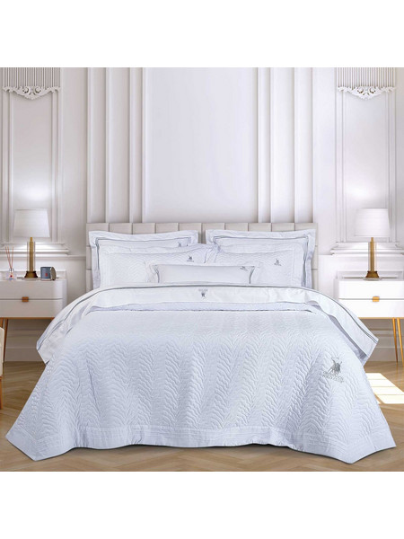 Σετ Κουβερλί King Size (240x250) + 2 Μαξιλαροθήκες (50x70+8) Greenwich Polo Club 2351 White