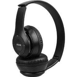 Ezra BW18 Ενσύρματα & Ασύρματα Bluetooth Ακουστικά Over Ear Μαύρα