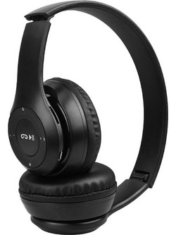 Ezra BW18 Ενσύρματα & Ασύρματα Bluetooth Ακουστικά Over Ear Μαύρα