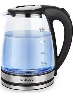 Sokany SK-1029 Γυάλινος Βραστήρας 2lt 1500W
