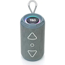 T&G TG-656 Ηχείο Bluetooth 8W με Ραδιόφωνο Γκρι