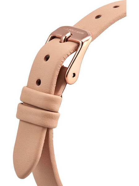 U.S. Polo Assn.Camille Crystals Brown Leather Strap USP8284RG
