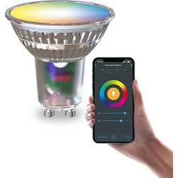 Smart λάμπα Calex GU10 PAR16 διαφανής RGB WiFi (Tuya)