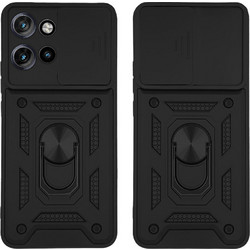 Sonique Ring Armor CamPro Θήκη Μαύρο (Motorola Edge 50 5G)