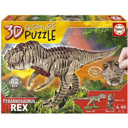 Παιδικό Puzzle Educa 3D T-Rex 82 Κομμάτια