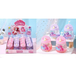 Slime με Glitter & Strass Διάφανο δίχρωμο Unicorn (Τυχαίο χρώμα)