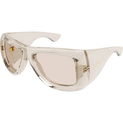 Saint Laurent SL902 002 Γυναικεία Γυαλιά Ηλίου Oversized Κοκάλινα Λευκά με Διαφανές Φακό