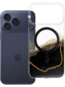 Case For Iphone 17 Pro Max Golden Compatible With Magsafe Black OEM