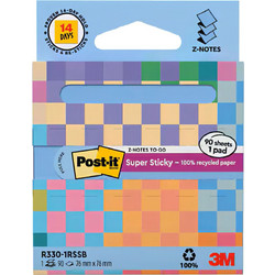 Αυτοκόλλητα Χαρτάκια Z-Notes R330-1RSSP On the go 76 x 76mm Pastel Blue 90 φύλλα