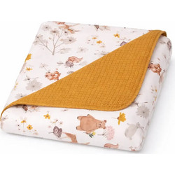 Baby Star Forest Friends Κουβέρτα Αγκαλιάς Πικέ 75x100 Ταμπά
