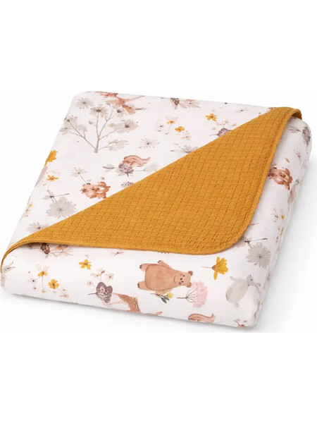 Baby Star Forest Friends Κουβέρτα Αγκαλιάς Πικέ 75x100 Ταμπά