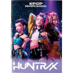 Τετράδιο καρφίτσα Demon Hunters Huntrix Microphones A4 50 φύλλων