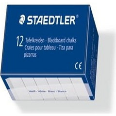 ΚΙΜΩΛΙΕΣ ΛΕΥΚΕΣ ΞΗΡΟΠΑΣΤΕΛ 12ΤΕΜ STAEDTLER 2350