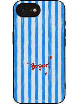 Sonique Stripe Stories Series Θήκη Bonjour Blue (iPhone 16e / 17e)