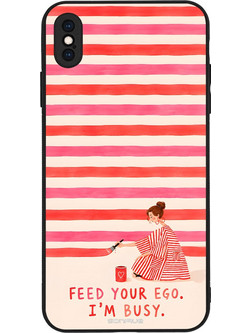 Sonique Stripe Stories Series Θήκη Feed Your Ego (iPhone XS Max)