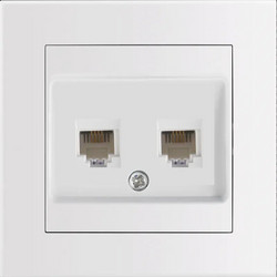 Ηλεκτρολογικό Entac LAN Socket Cat5 Arnold White