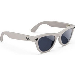 Ray-Ban Meta Headliner Low Bridge Fit Gen2 Glasses with AI, Shiny Chalky Grey Frame, M, Transitions Sapphire Lens (RW4014 6700MF52)