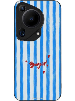 Sonique Stripe Stories Series Θήκη Bonjour Blue (Huawei Pura 70 Ultra)