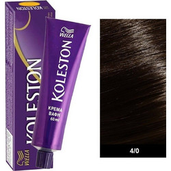 Wella Koleston 4/0 Καστανό Μεσαίο Μόνιμη Βαφή Μαλλιών 60ml