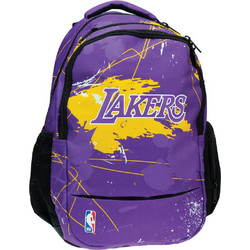 Back Me UP NBA Los Angeles Lakers Σχολική Τσάντα Πλάτης Δημοτικού Μωβ 338-29031