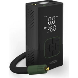 SBS Portable Electric Air Pump Compressor 5W 3600mAh Τρόμπα Αυτοκινήτου Black TEBB3600OUTAPK