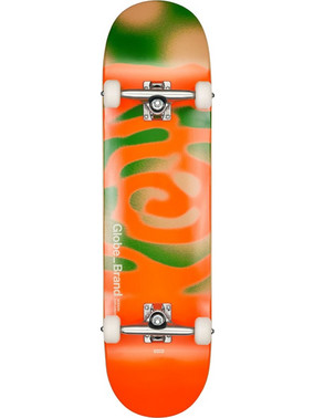 GLOBE G0 POND COMPLETE SKATE ORANGE/MOSS 8.25