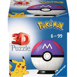 Παιδικό Puzzle Ravensburger 3D Pokemon Master Ball 55 Κομμάτια