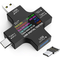 Συσκευή ελέγχου λειτουργίας θύρας USB, Micro USB & USB-C, 3.6-32V, LCD