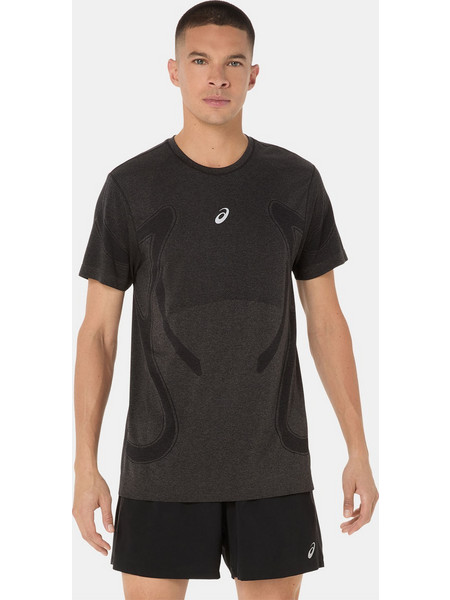 ASICS ROAD SEAMLESS RUNNING T-SHIRT ΜΑΥΡΟ