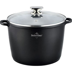 Κατσαρόλα SWISS HAUS Deep Pot 28 cm Μαύρο SH-BDP28B