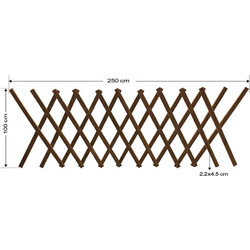 ΞΥΛΙΝΟΣ ΦΡΑΧΤΗΣ ΑΝΟΙΓΟΜΕΝΟΣ PREMIUM 250X100 CM-TESIAS GROUP