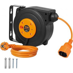 VEVOR Μπαλαντέζα Καρούλι Κλειστού Τύπου 1000W Προέκτασης 9 m με Επιτοίχια Βάση και Καλώδιο Σύνδεσης 1 m SSSJXQ30FTCHVGODMV2