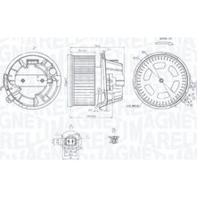 Magneti Marelli 069412240010 - ΒΕΝΤΙΛΑΤΕΡ ΕΣΩΤ.ΧΩΡΟΥ CITROEN C2 2003-12. C3 I 2002-09