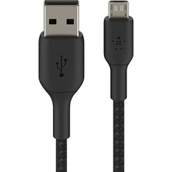 Micro-USB to USB-A Cable_Braided, 1M, Black
