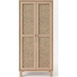 Ντουλάπι Dune 336VIN1104 60x35x133,6cm Oak Μοριοσανίδα, Μελαμίνη