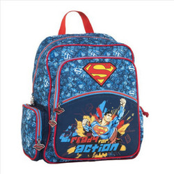 Graffiti Superman Ready For Action Σχολική Τσάντα Πλάτης Δημοτικού Μπλε 156117