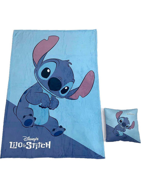 Disney Κουβέρτα Stitch Μπλε 110x150εκ