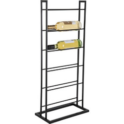 Κάβα Μπουκαλιών PT4272BK 20x38x84,5cm Black Present Time Μέταλλο