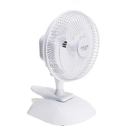 Ανεμιστήρας με κλιπ Adler 30W Φ15εκ. λευκός