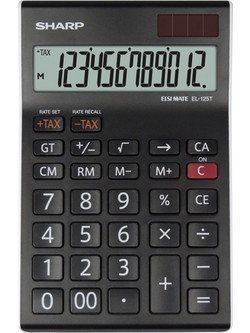 Αριθμομηχανή Sharp EL125TWH 789100 4974019793818