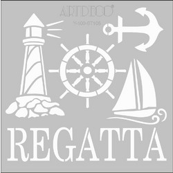 Artdeco Stencil 30x30cm About Sea 108