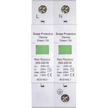 ΑΝΤΙΚΕΡΑΥΝΙΚΟ ΜΟΝΟΦΑΣΙΚΟ Τ2 20kA-40kA 275V 2P