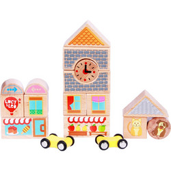 Ξύλινα Τουβλάκια Ζωγραφιστά 35τμχ. Lucy & Leo Toys