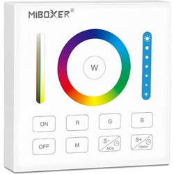 ΑΣΥΡΜΑΤΟ ΧΕΙΡΙΣΤΗΡΙΟ ΤΟΙΧΟΥ RF DIMMER ΕΞΩΤΕΡΙIKO ΤΕΤΡΑΓΩΝΟ 4 ΚΑΝΑΛΙΑ RGB+CCT