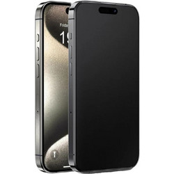 Ματ φιλμ, Αντιθαμβωτικό, Συμβατό με iPhone 15/15 Pro, Οθόνη, Γυαλί, Μαύρο