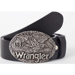 Wrangler W EAGLE Ανδρική Ζώνη Δερμάτινη Μαύρη W0E5U1100