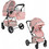 Cangaroo Gigi Καρότσι Μωρού 2 σε 1 Pink