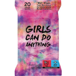 Premium Υγρομάντηλα Ταξιδίου Tie Dye Girls - 20 τμχ