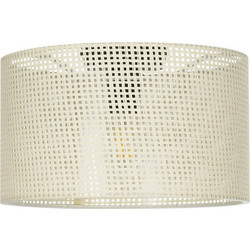 GLOBOSTAR(R) CILIO 203-0155 Μοντέρνο Φωτιστικό Οροφής με Ντουί 1 x E27 AC 220-240V IP20 - Λευκό - Μ38 x Π38 x Υ23cm