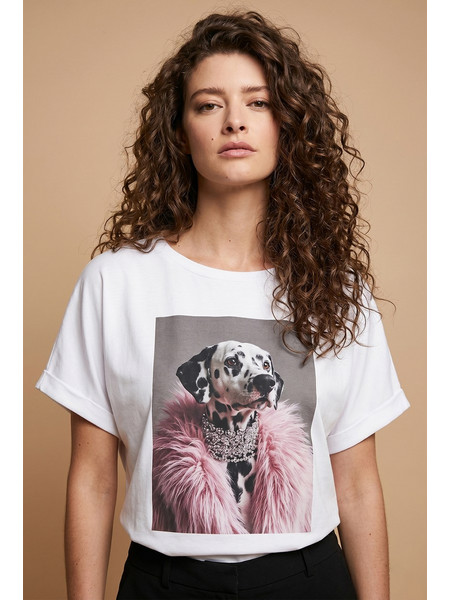 DEJAVU Γυναικείο T-Shirt Με Dalmatian Print